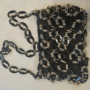 Topshop Gold Chainlink Handbag